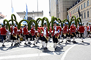 Schäfflertanz beim Festival 500 Jahre beyerisches Reinheitsgebot (©Foto: Ingrid Grossmann)